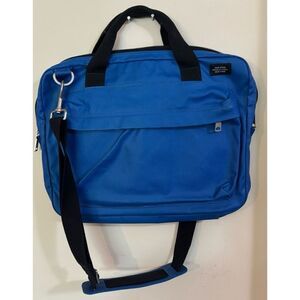 Rare Jack Spade Blue Canvas Briefcase Messenger Bag